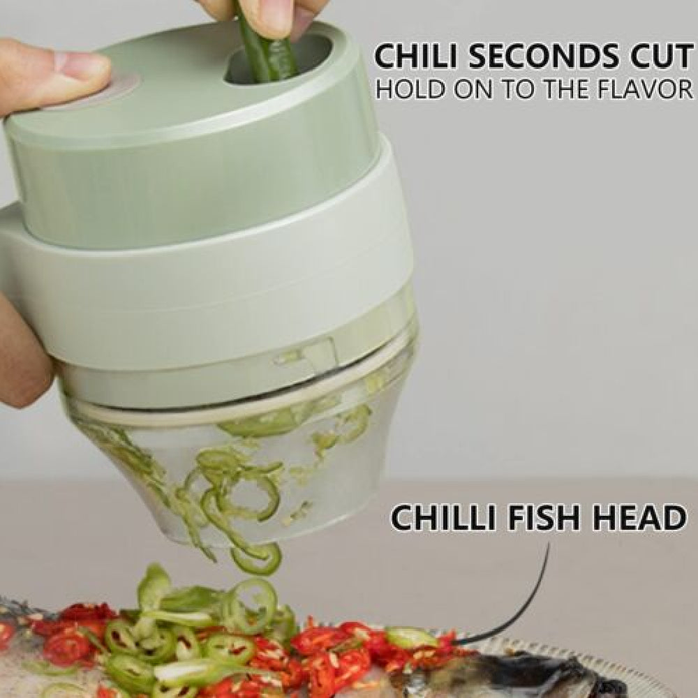 4in1 Handheld Electric Vegetable Cutter Set - Wireless Food Processor, Electric Vegetable Chopper4 في 1 مجموعة قطاعة خضروات كهربائية محمولة باليد - محضر طعام لاسلكي ، قطاعة خضروات كهربائية 4in1 Handheld Electric Vegetable Cutter Set - Wireless Food Processor, Electric Vegetable Chopper4 في 1 مجموعة قطاعة خضروات كهربائية محمولة باليد - محضر طعام لاسلكي ، قطاعة خضروات كهربائية